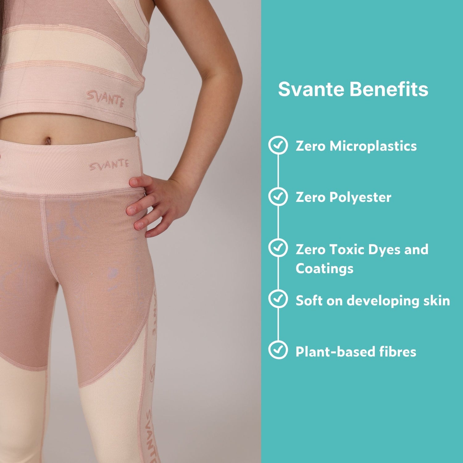 Girls Pink Sports Crop Top | Plantech™ Plant-Based